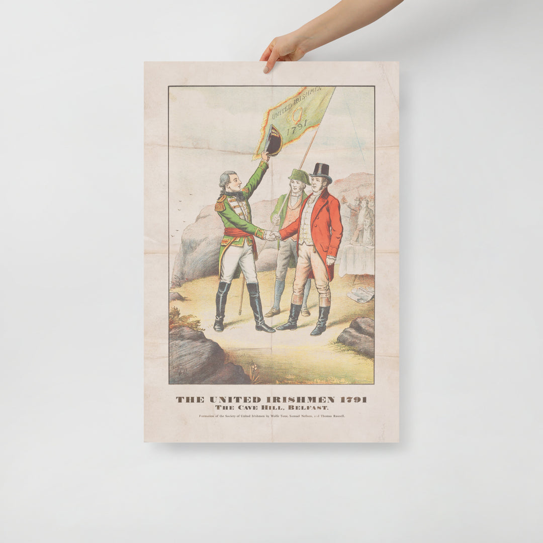 The Men Of 1798 Retro Poster - 24" x 36" Irish Rebells