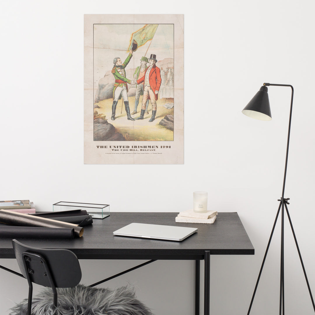 The Men Of 1798 Retro Poster - 24" x 36" Irish Rebells