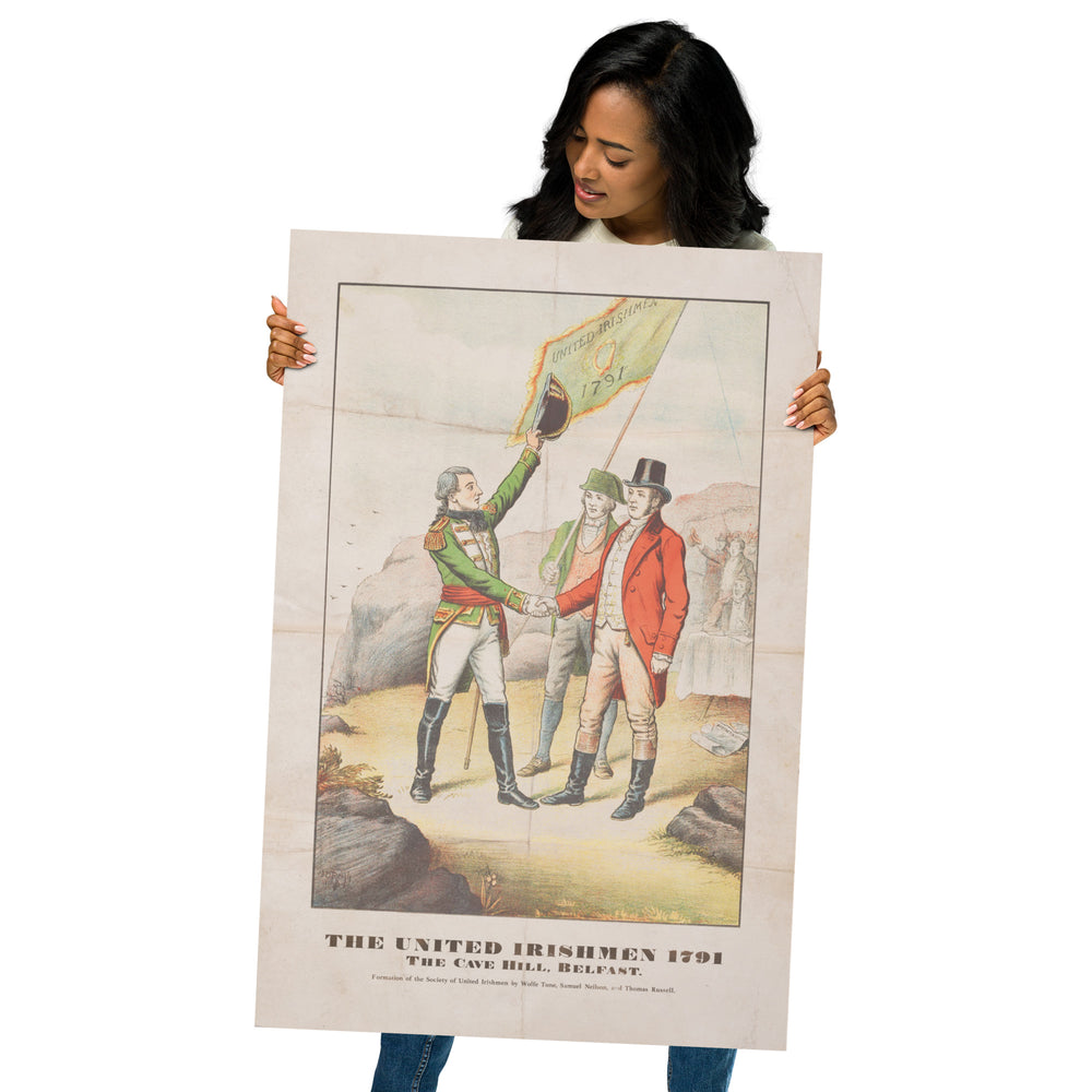 The United Irishmen on Cave Hill, Belfast - Retro Poster - 24" x 36"