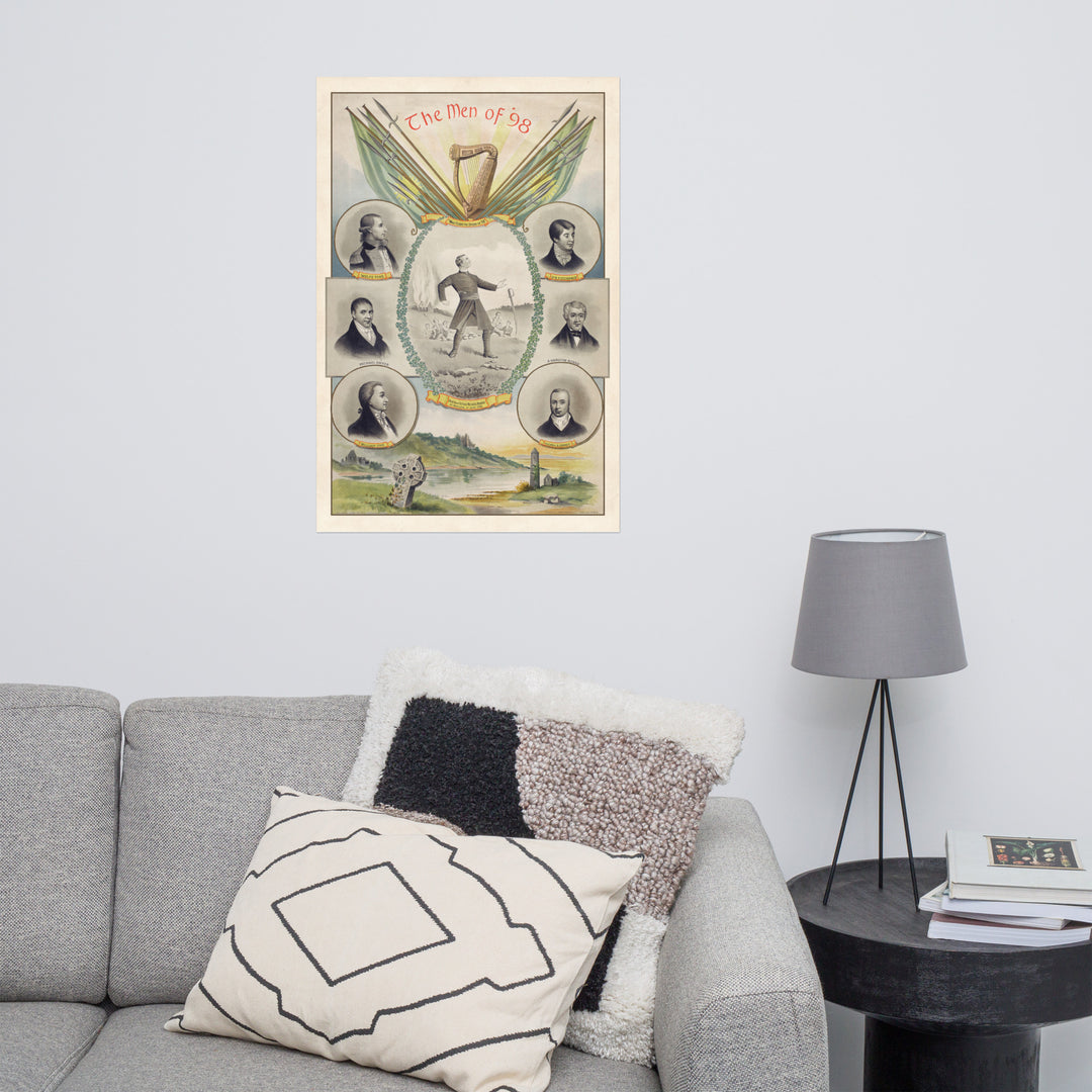 The Men Of 1798 Retro Poster - 24" x 36"