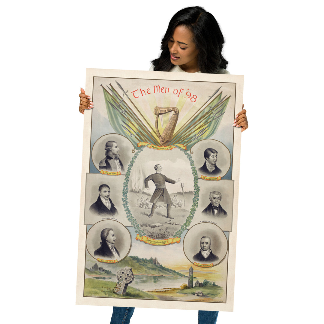 The Men Of '98 Retro Poster - 24" x 36"