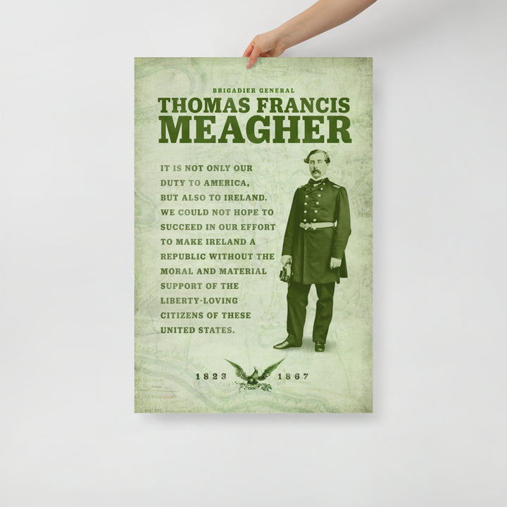 Thomas Francis Meagher Retro Poster - 24" x 36"