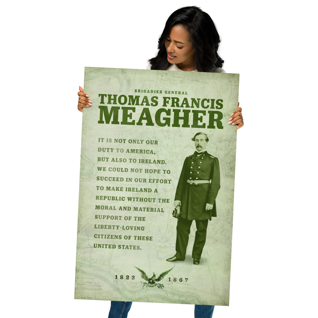 Thomas Francis Meagher Retro Poster - 24" x 36"
