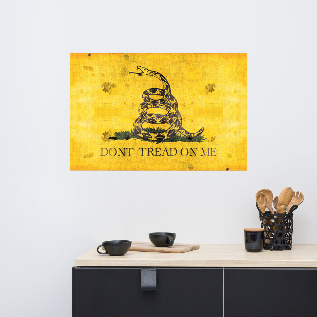 The Dont Tread On Me Retro Poster - 36" x 24" (2)