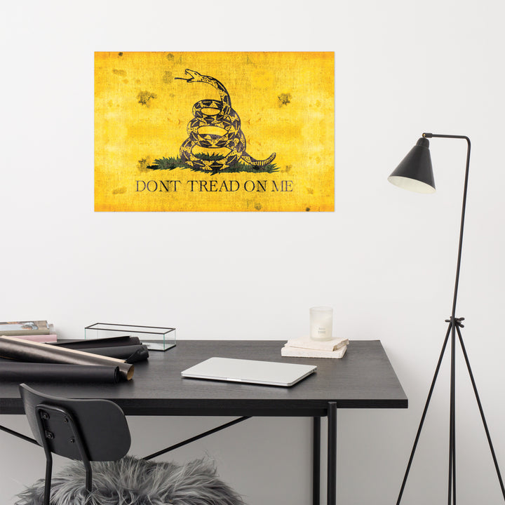 The Dont Tread On Me Retro Poster - 36" x 24" (2)