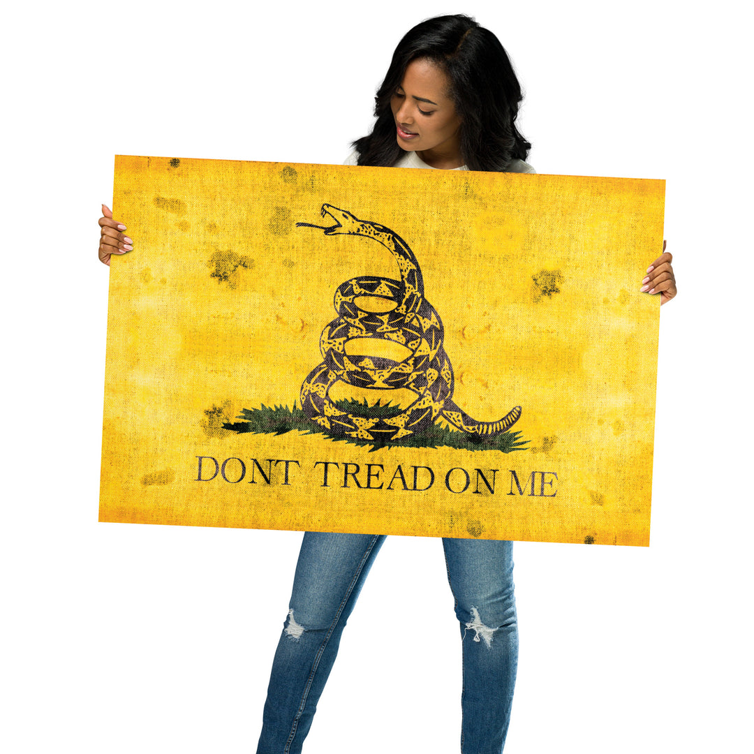 The Dont Tread On Me Retro Poster - 36" x 24" (2)