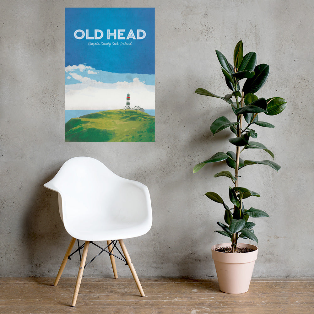 The Old Head Retro Poster - 24" x 36"