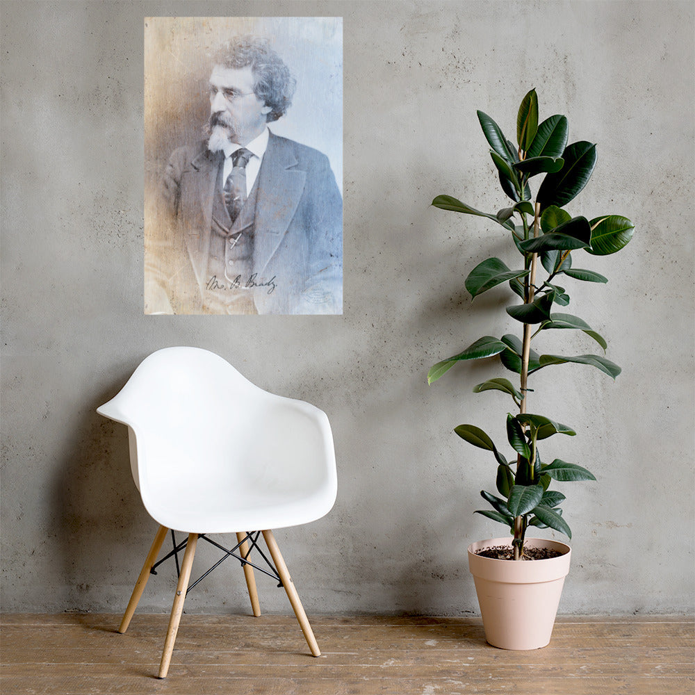 Civil War Photographer Mathew Brady Retro Poster - 24" x 36"