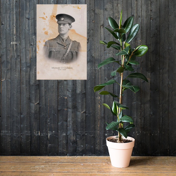 Michael Collins "The Big Fellow" Retro Poster - 24" x 36"