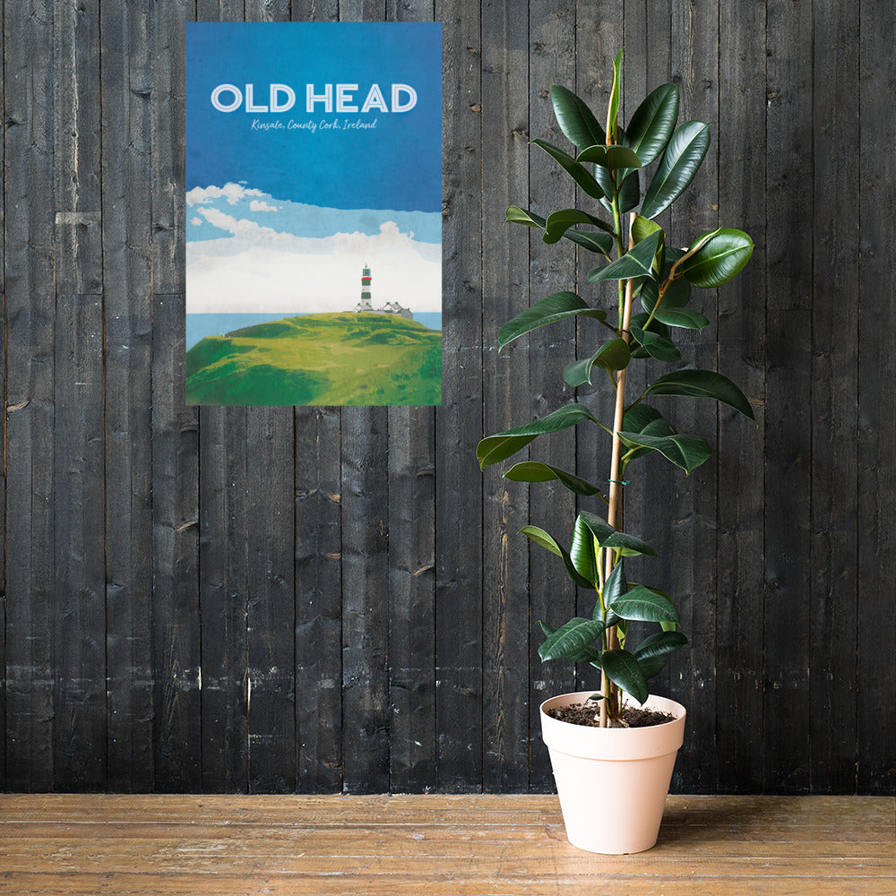 The Old Head Retro Poster - 24" x 36"