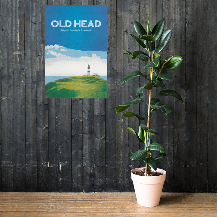 The Old Head Retro Poster - 24" x 36"