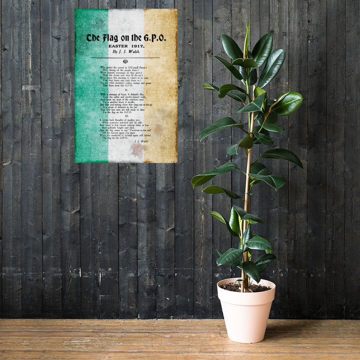 The Flag On The G.P.O. Retro Poster - 24" x 36"