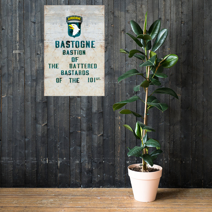 The Battered Bastards of Bastogne Retro Poster - 24" x 36"
