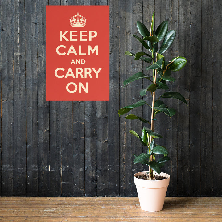 The 1939 "Keep Calm and Carry On" Retro Poster - 24" x 36"