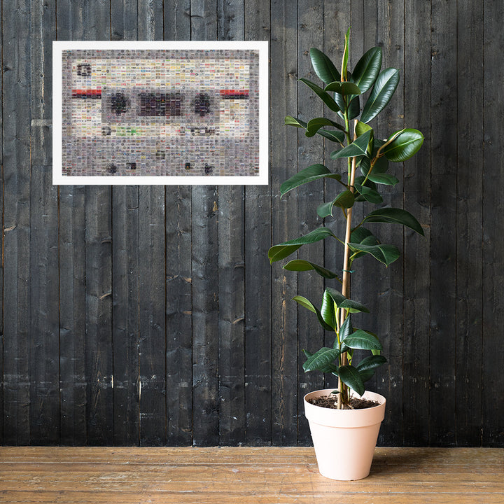 The Cassette Tape Retro Poster - 36" x 24"
