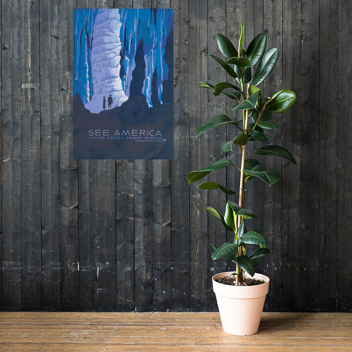 'See America' Alaska Retro Poster - 24" x 36"