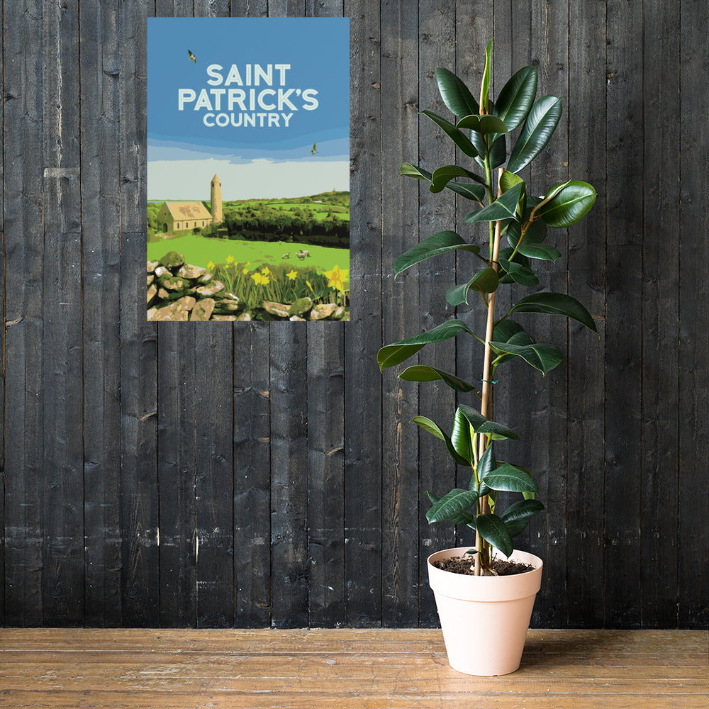 Saint Patrick's Country Retro Poster - 24" x 36"