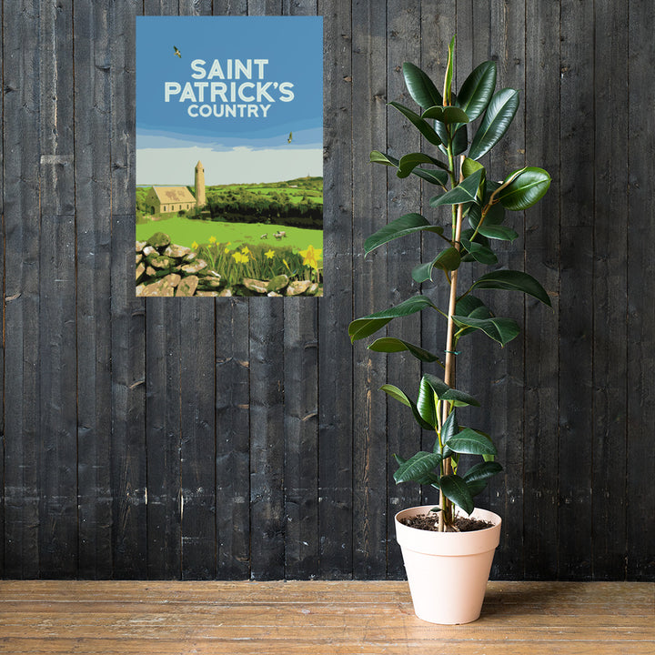 Saint Patrick's Country Retro Poster - 24" x 36"