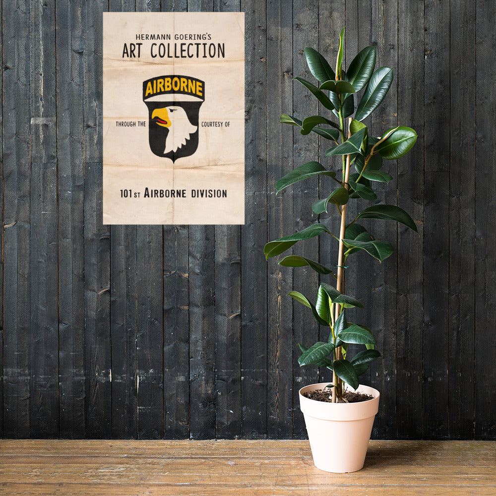 The Art Collection Of The 101st Airborne Retro Poster - 24" x 36'