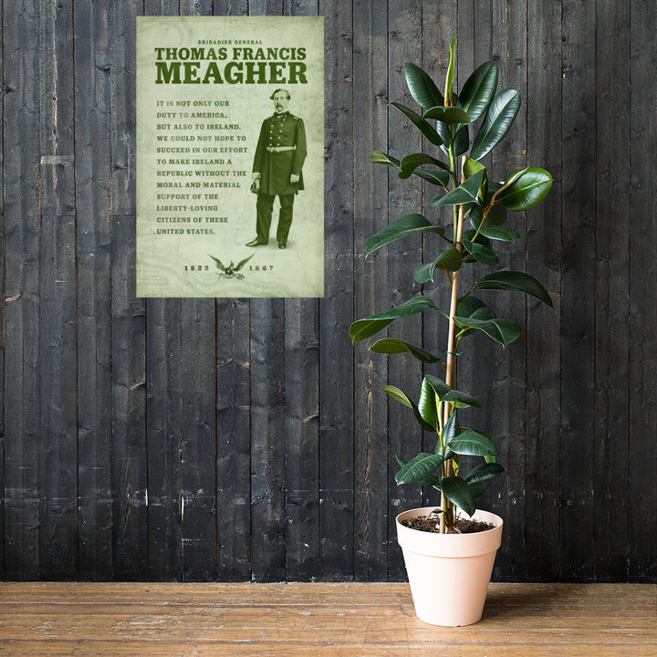 Thomas Francis Meagher Retro Poster - 24" x 36"