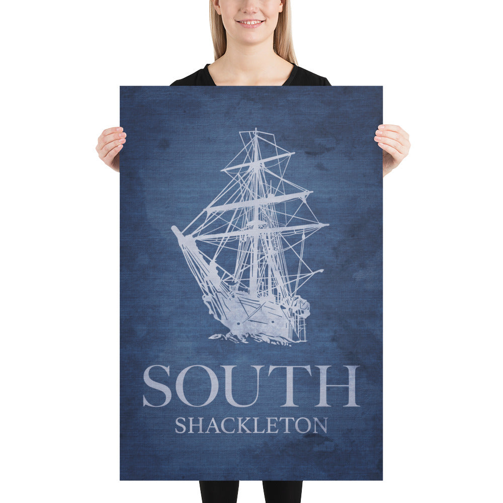 South By Shackleton Retro Poster -  24" x 36"