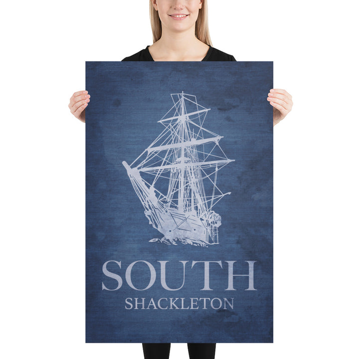 South By Shackleton Retro Poster -  24" x 36"