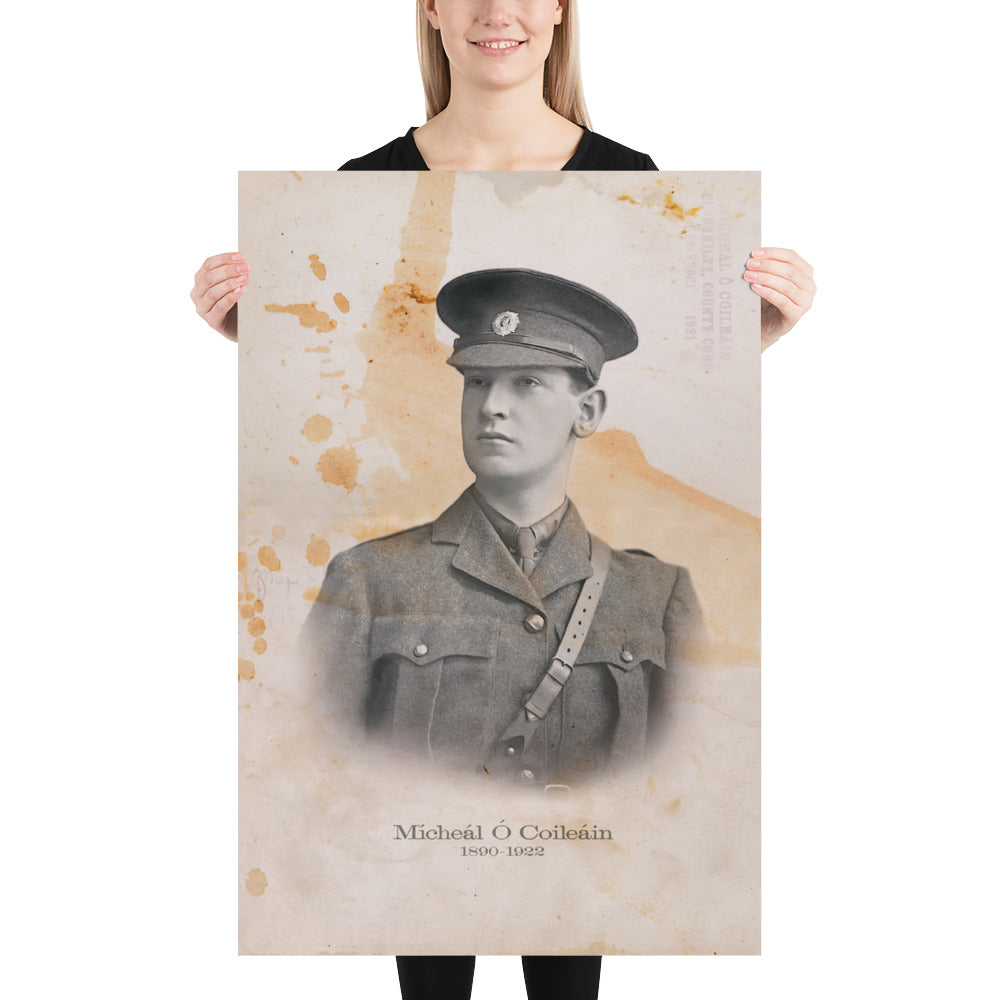 Michael Collins "The Big Fellow" Retro Poster - 24" x 36"
