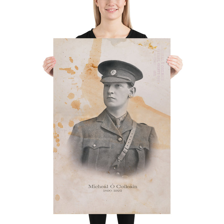 Michael Collins "The Big Fellow" Retro Poster - 24" x 36"