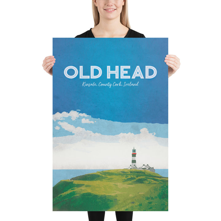 The Old Head Retro Poster - 24" x 36"