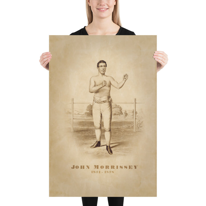 John 'Old Smoke' Morrissey Retro Poster - 24" x 36"
