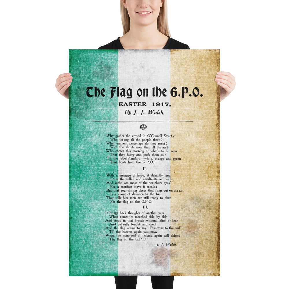 The Flag On The G.P.O. Retro Poster - 24" x 36"