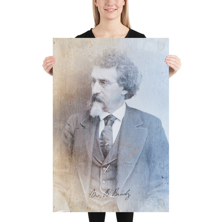 Civil War Photographer Mathew Brady Retro Poster - 24" x 36"