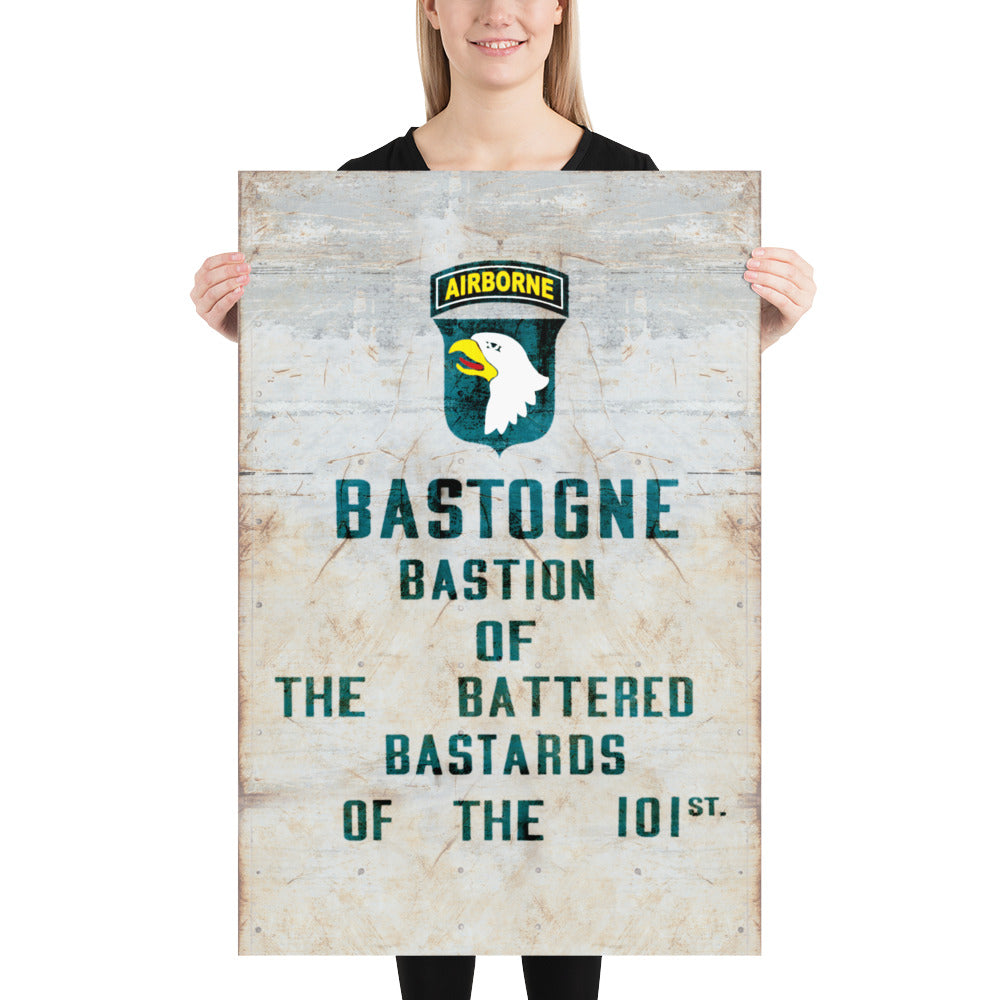 The Battered Bastards of Bastogne Retro Poster - 24" x 36"