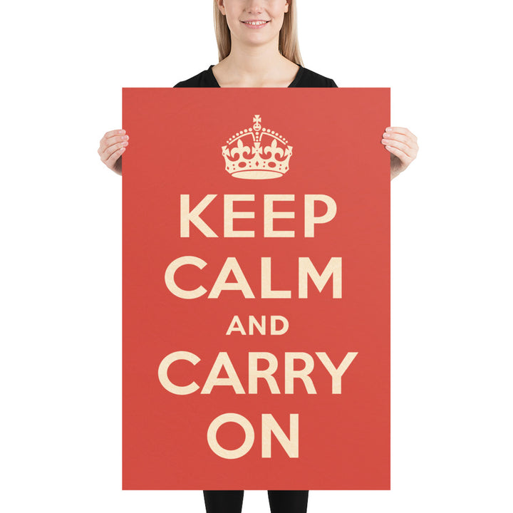The 1939 "Keep Calm and Carry On" Retro Poster - 24" x 36"