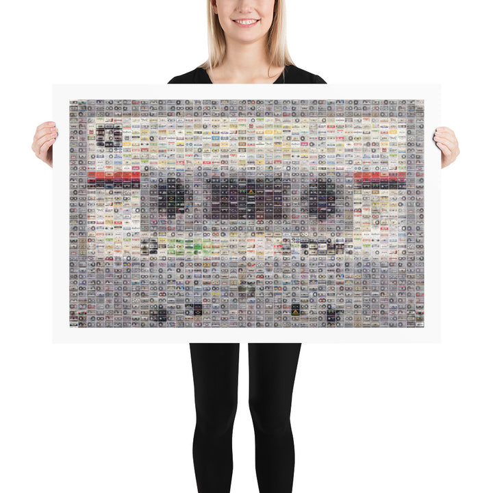 The Cassette Tape Retro Poster - 36" x 24"