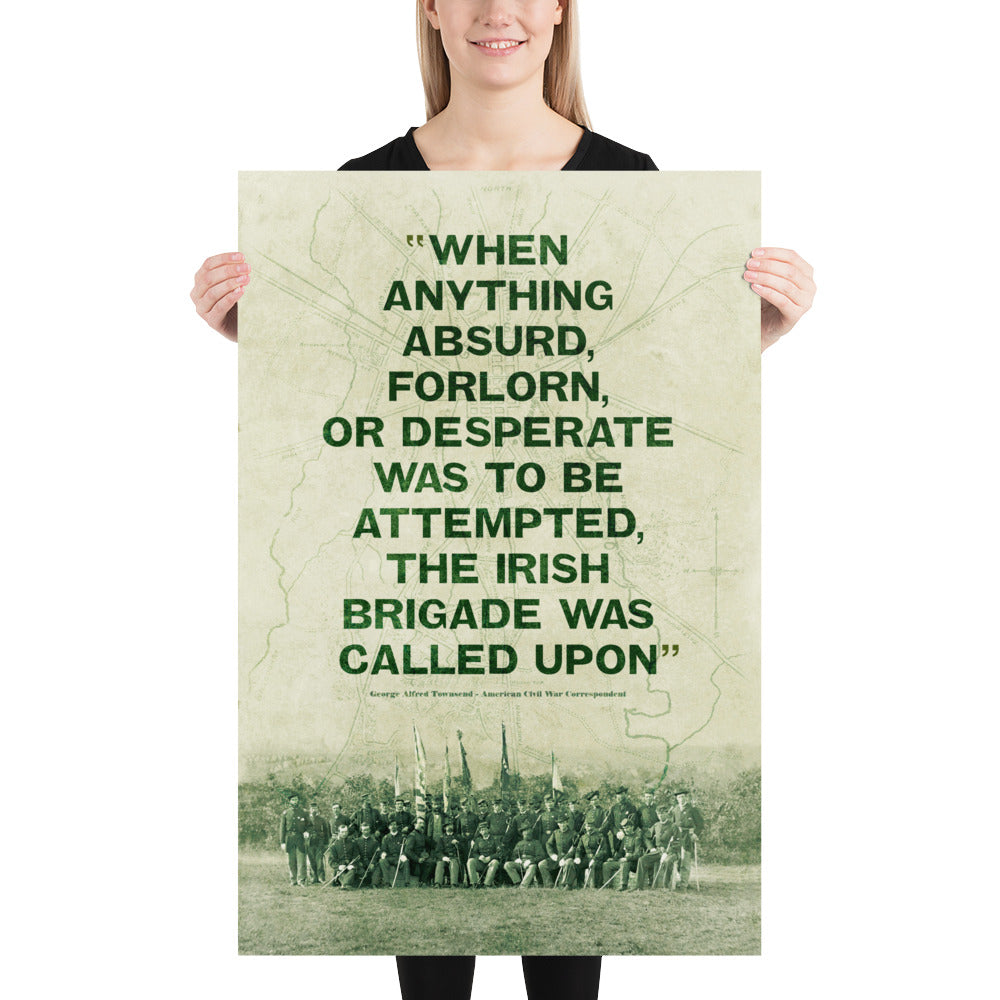 The Irish Brigade Retro Poster - 24" x 36"