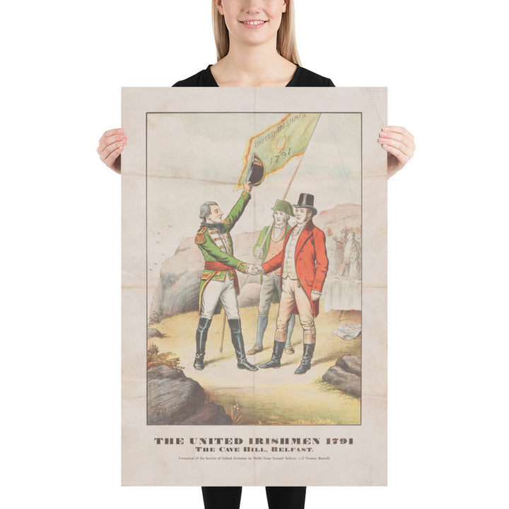 The United Irishmen on Cave Hill, Belfast - Retro Poster - 24" x 36"