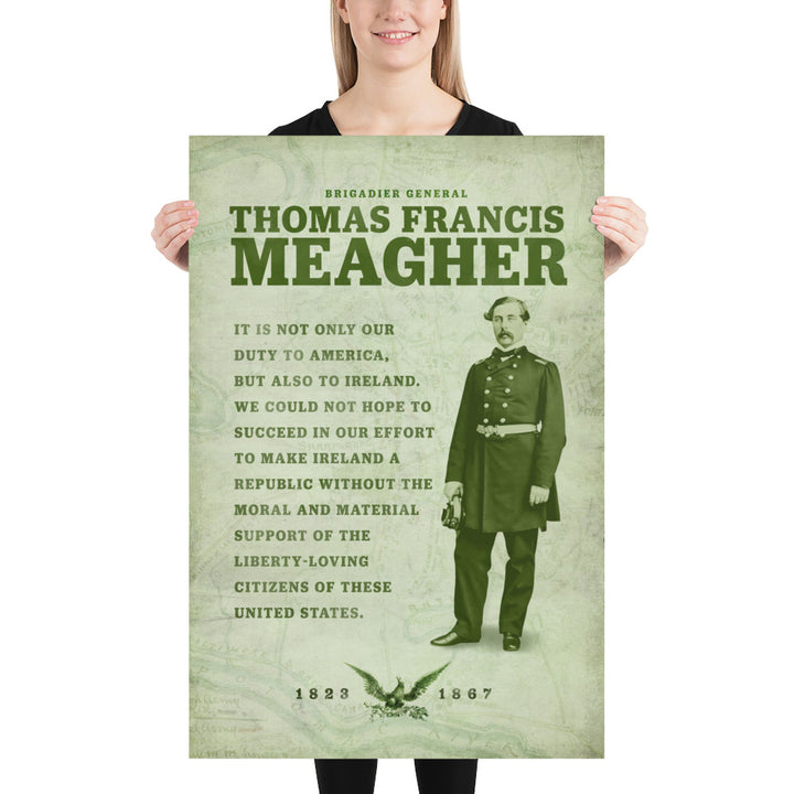 Thomas Francis Meagher Retro Poster - 24" x 36"