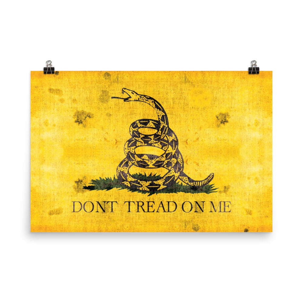 The Dont Tread On Me Retro Poster - 36" x 24" (2)