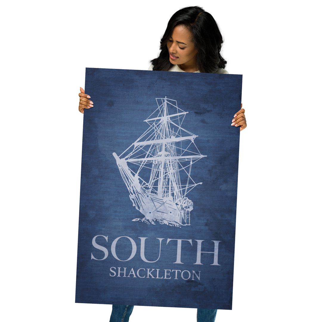 South By Shackleton Retro Poster -  24" x 36"