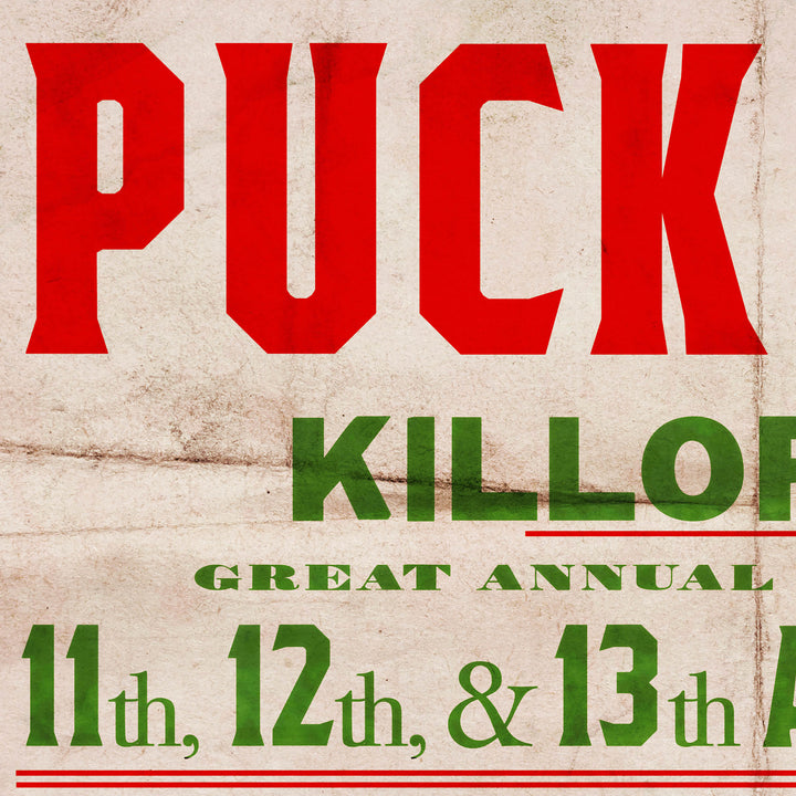 The Killorglin Puck Fair Retro Poster - 24" x 36"