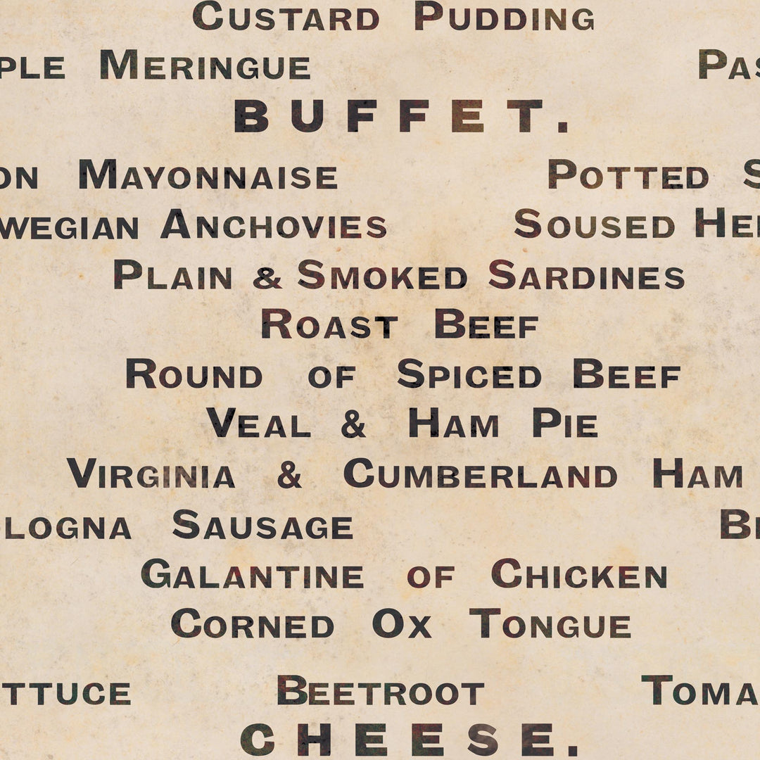 The Luncheon Menu Of The Titanic Retro Poster - 24" x 36"