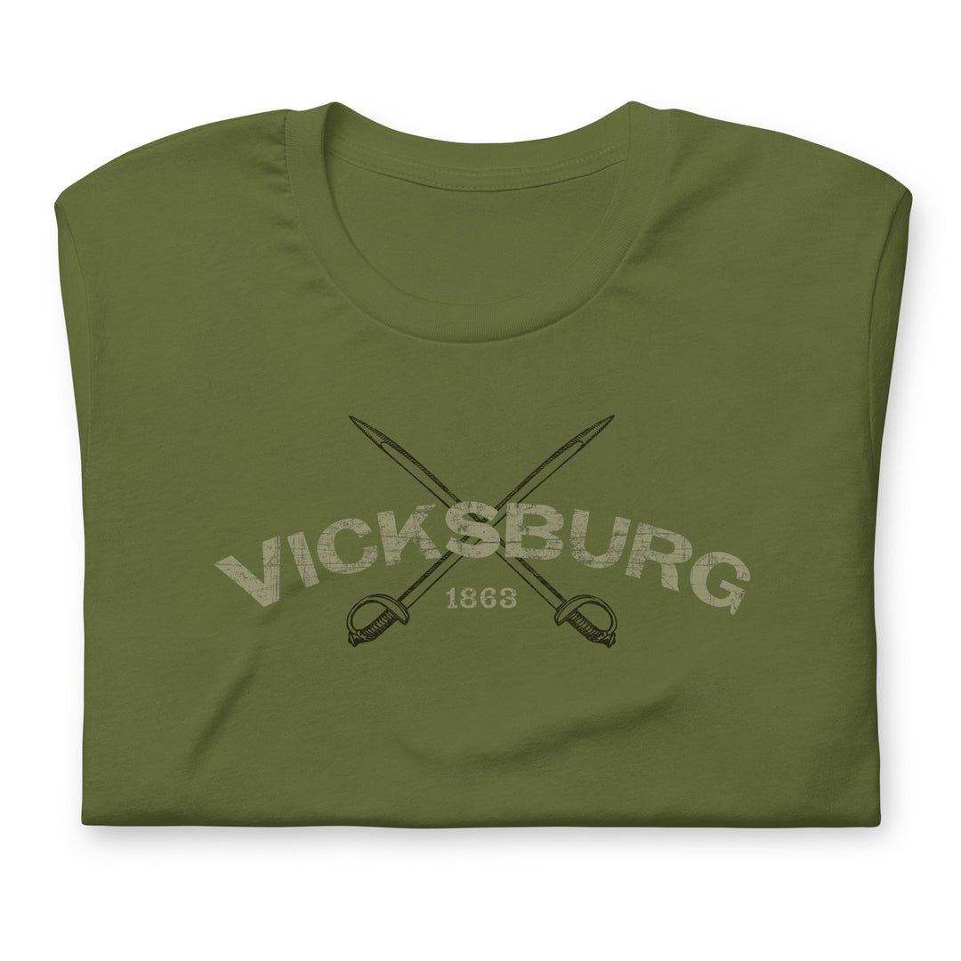 The Battle of Vicksburg 1863 Premium Cotton Retro Tee (unisex)