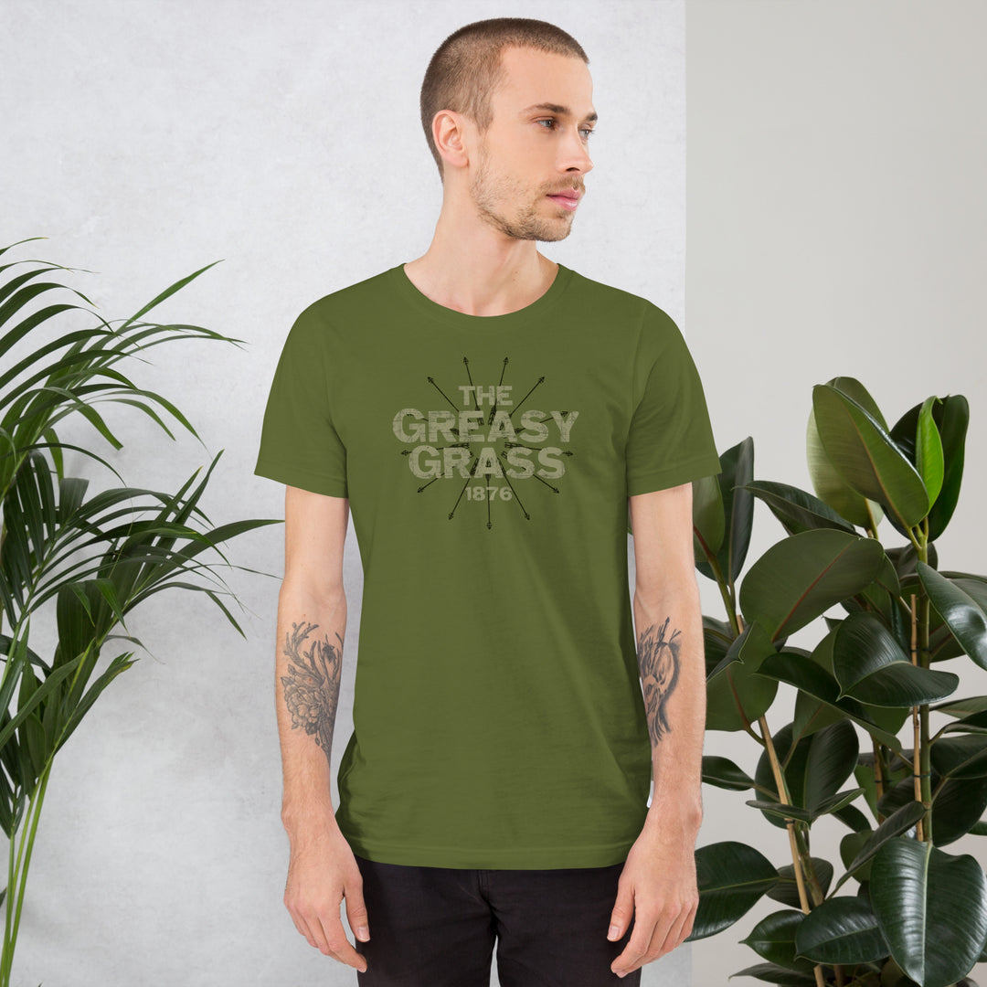 The  Greasy Grass 1876 Premium Cotton Retro Tee (unisex)