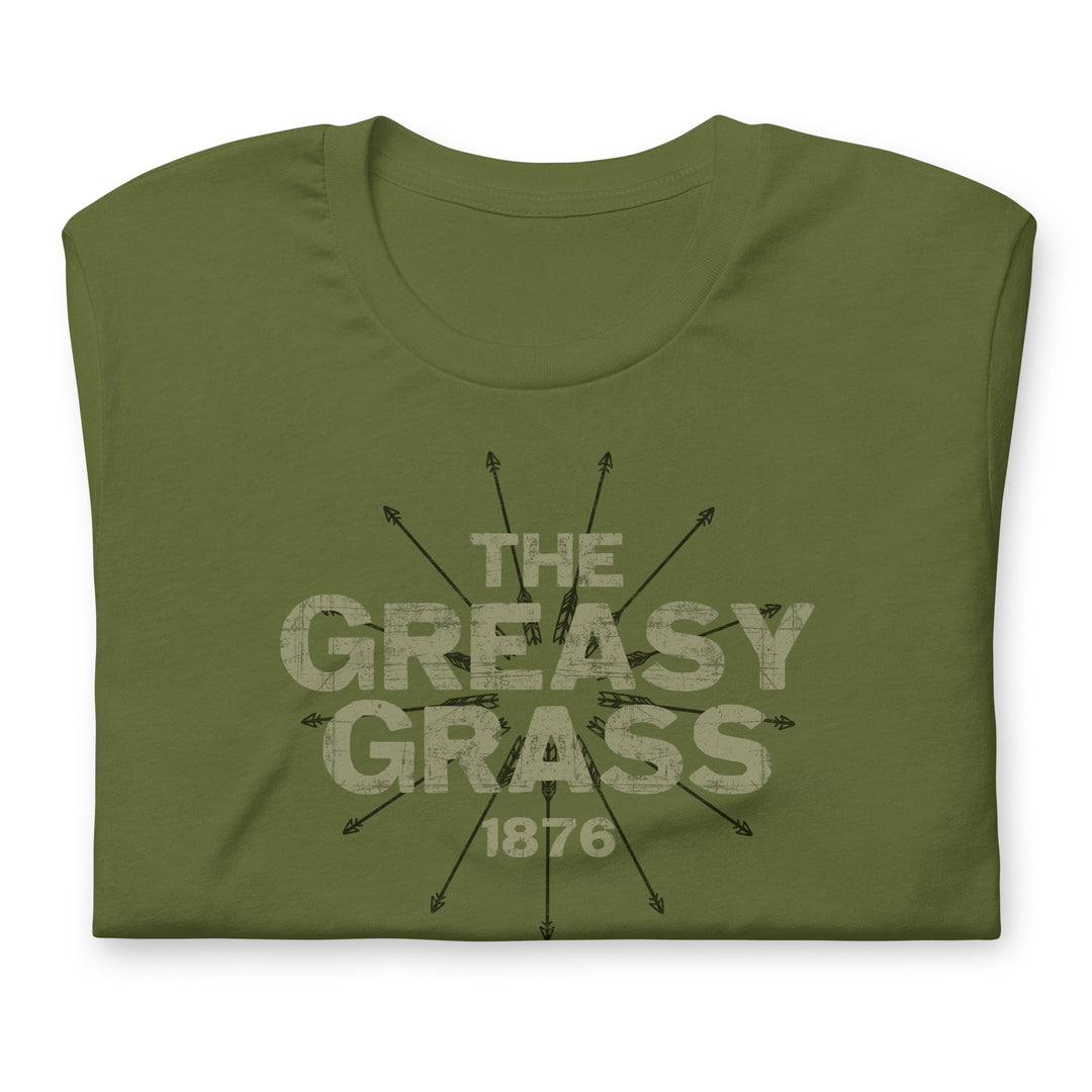 The  Greasy Grass 1876 Premium Cotton Retro Tee (unisex)