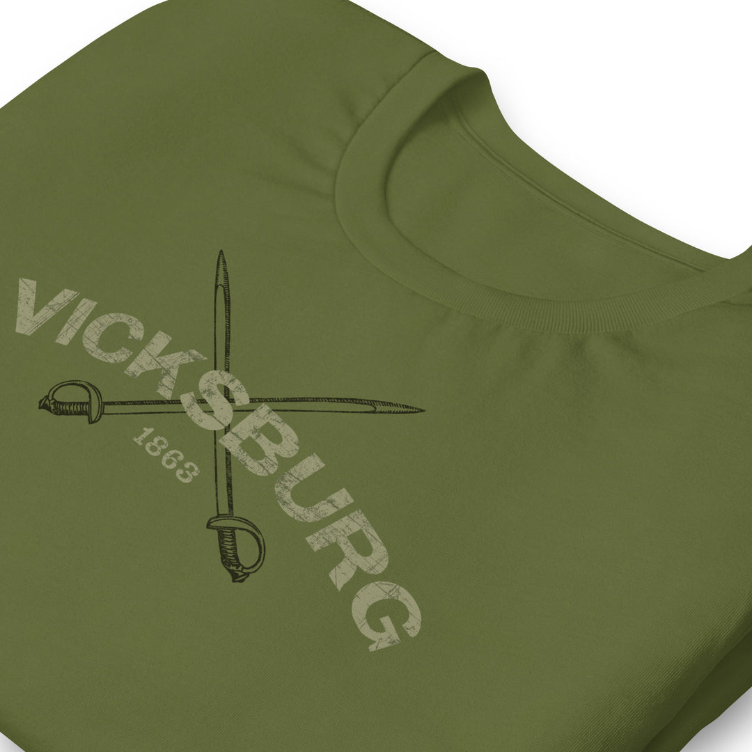 The Battle of Vicksburg 1863 Premium Cotton Retro Tee (unisex)