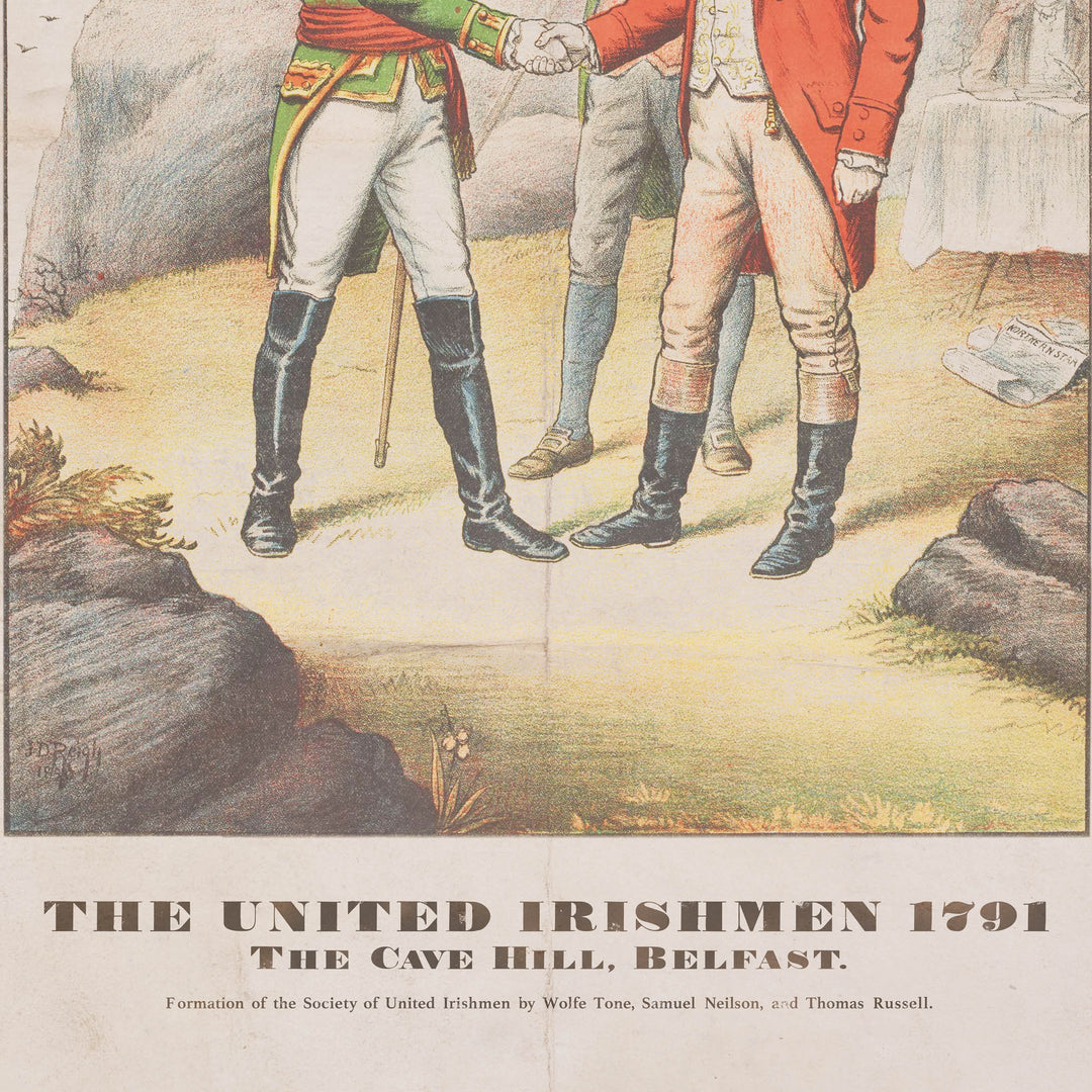 The United Irishmen on Cave Hill, Belfast - Retro Poster - 24" x 36"