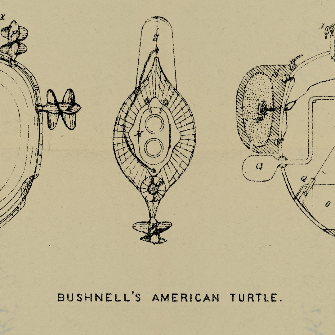 Bushnell's American Turtle Retro Poster - 36" x 24"