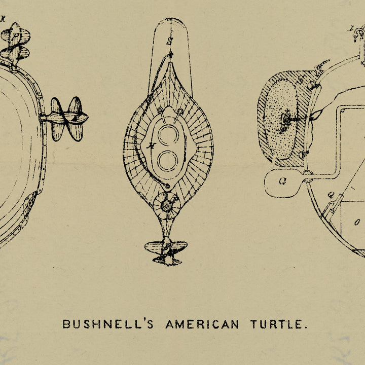 Bushnell's American Turtle Retro Poster - 36" x 24"