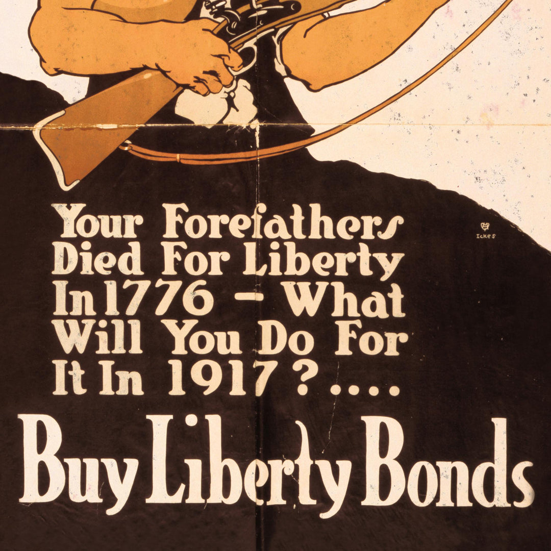 The Spirit Of '76 Liberty Bonds Retro Poster - ww1 poster collection